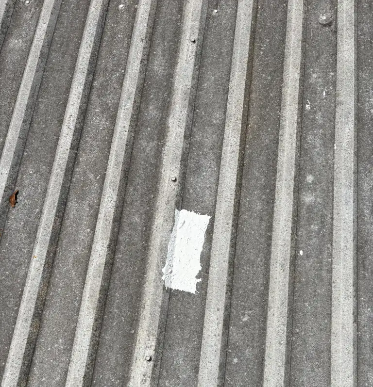 Pinholes sealed on the ribs of a U-panel metal roof